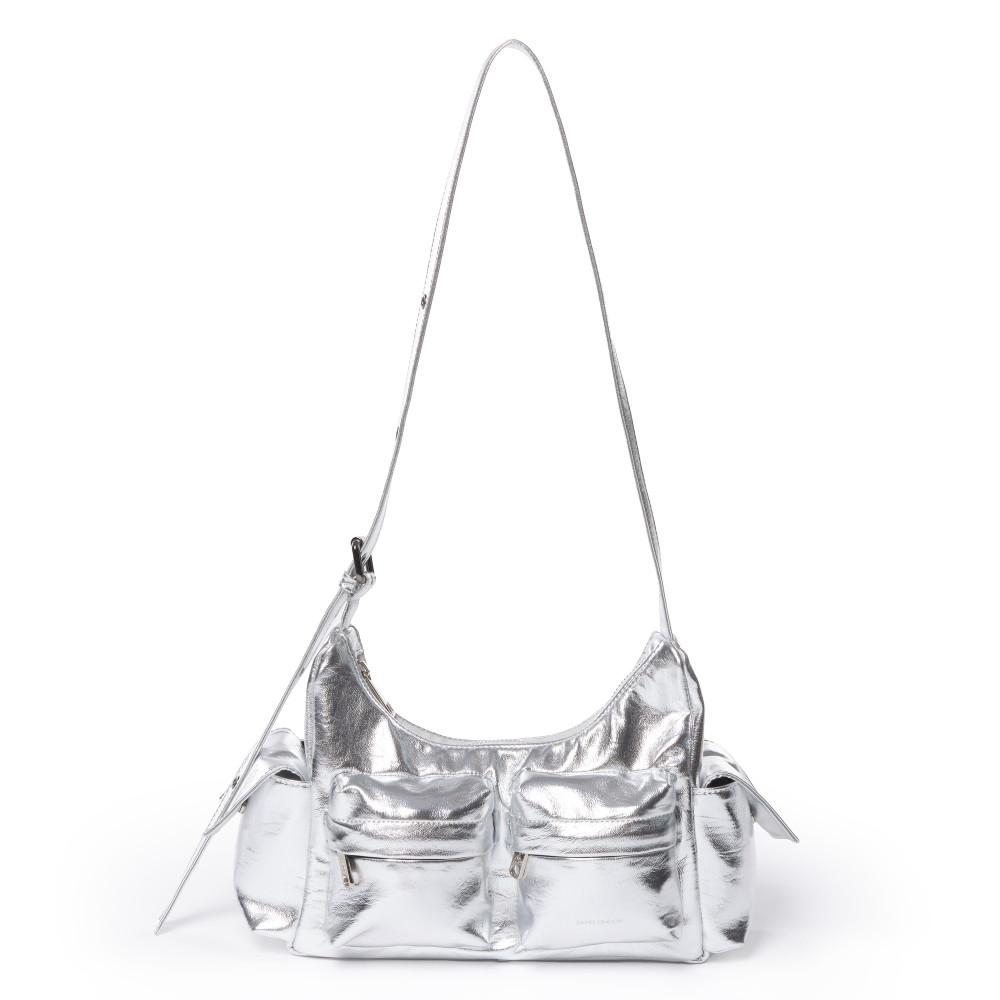 세이모온도 포켓 머그백 pocket mug bag M nappa silver 실버백