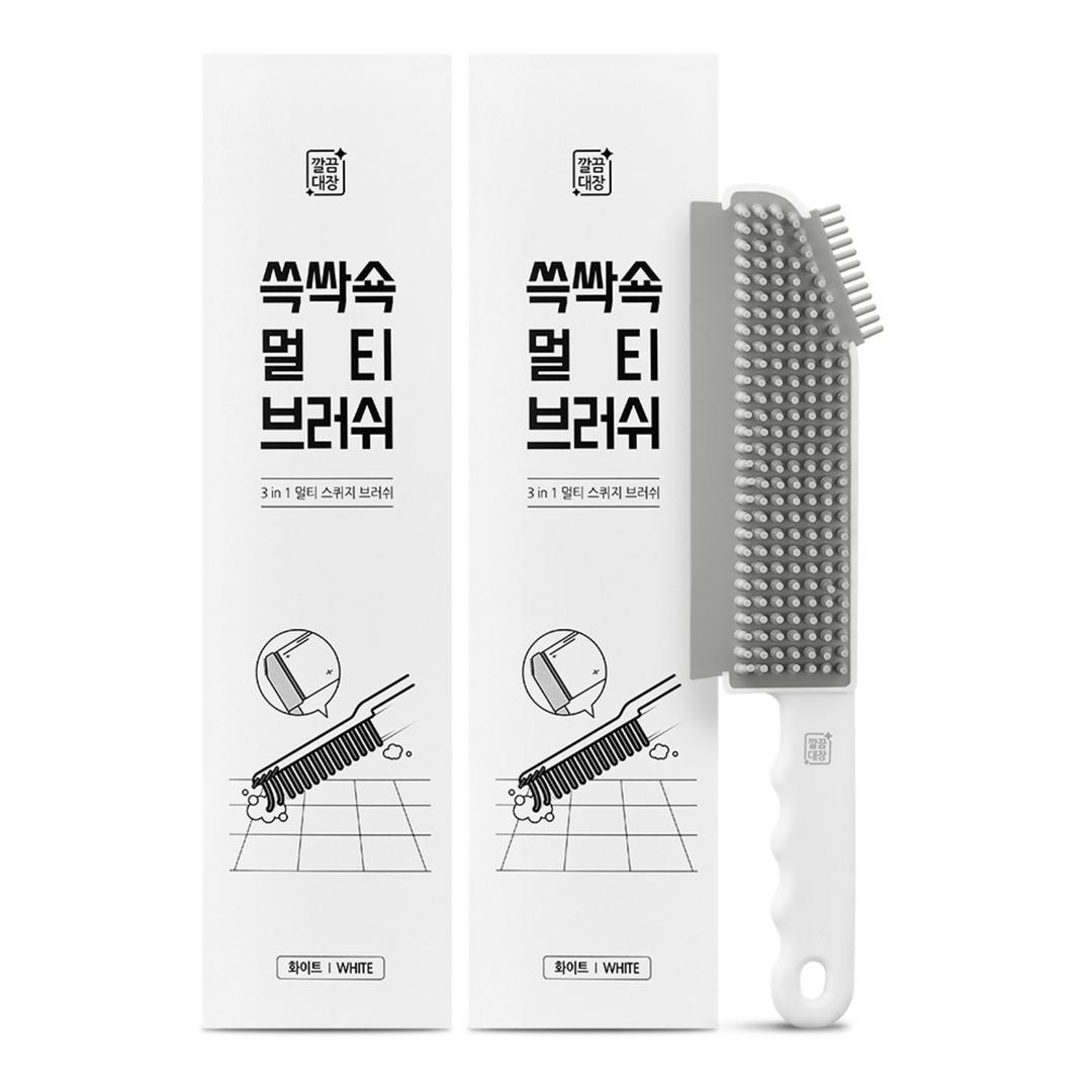 깔끔대장 쓱싹쇽 멀티브러쉬, 화이트, 2개 - 다용도세척솔/세트 | 쿠팡