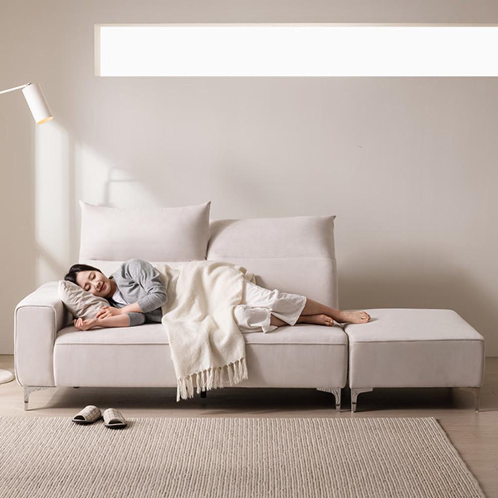 [패밀리세일] 삼익가구 칸트 헤드틸팅 3인용 아쿠아텍스 소파