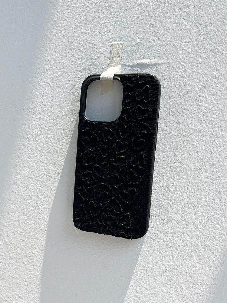 [패브릭 자수 케이스]Black Heart