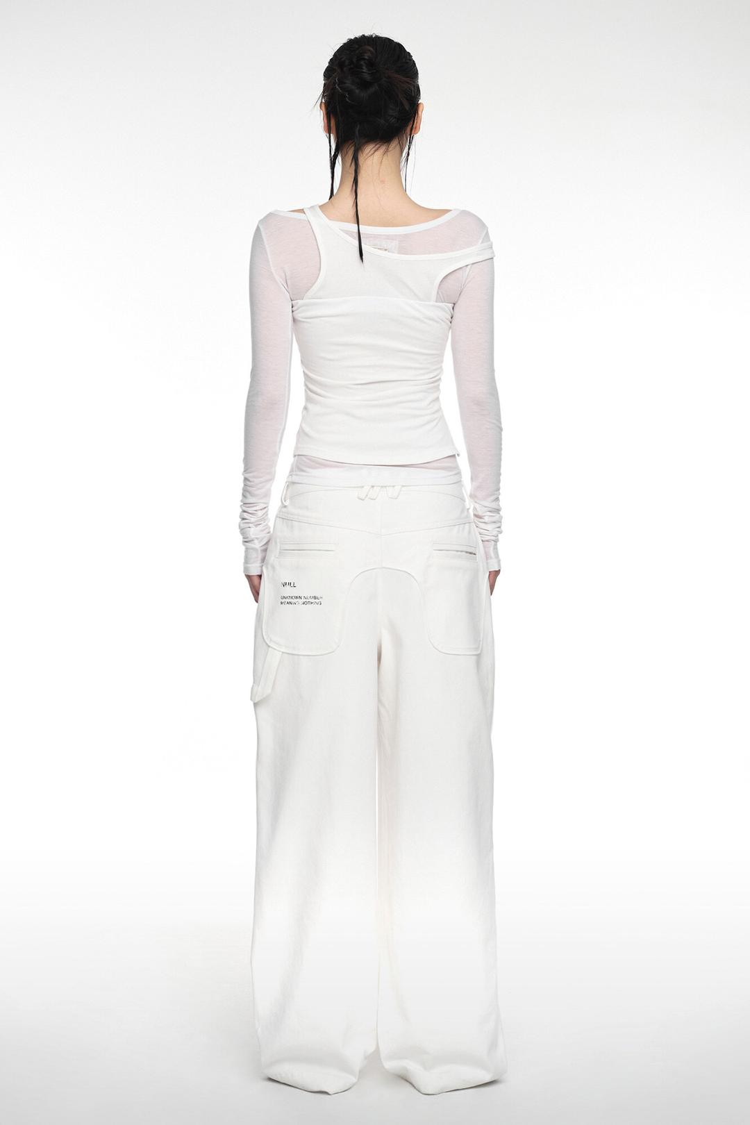 EXPOSURE POCKET PANTS (UNISEX) IVORY