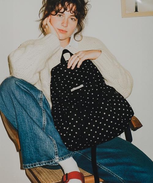 트윙클 도트 플랩 백팩