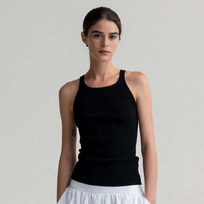 Knit sleeveless (Black)
