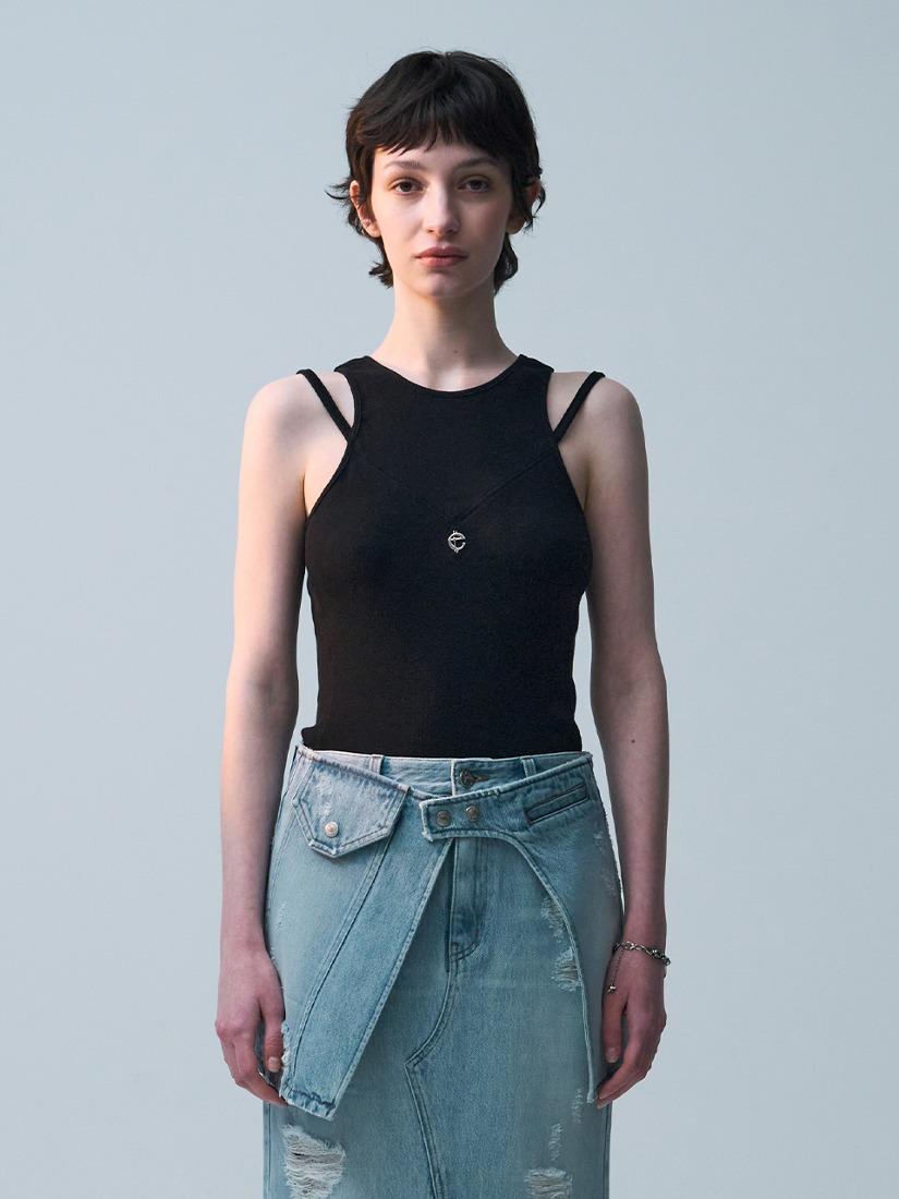 레이어드 데님 랩_라이트블루