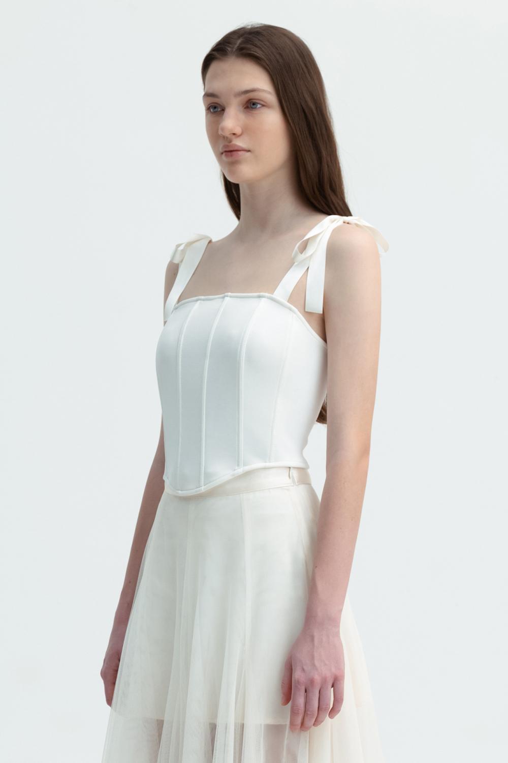 [4/17 예약배송] CORSET BUSTIER TOP_TT3S204IV