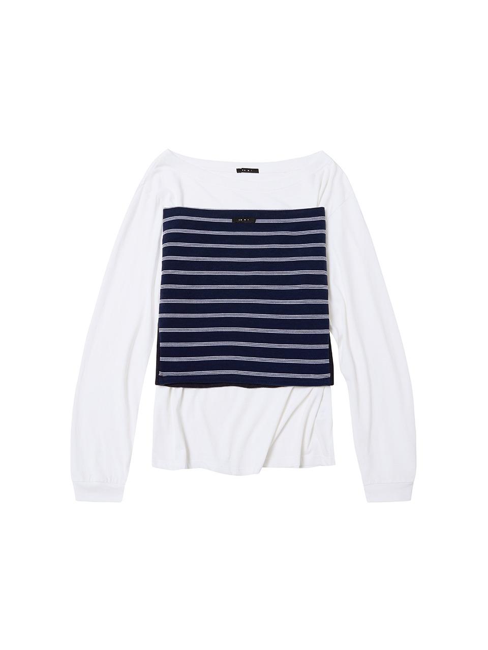 [tube top set] One shoulder tee_lucky