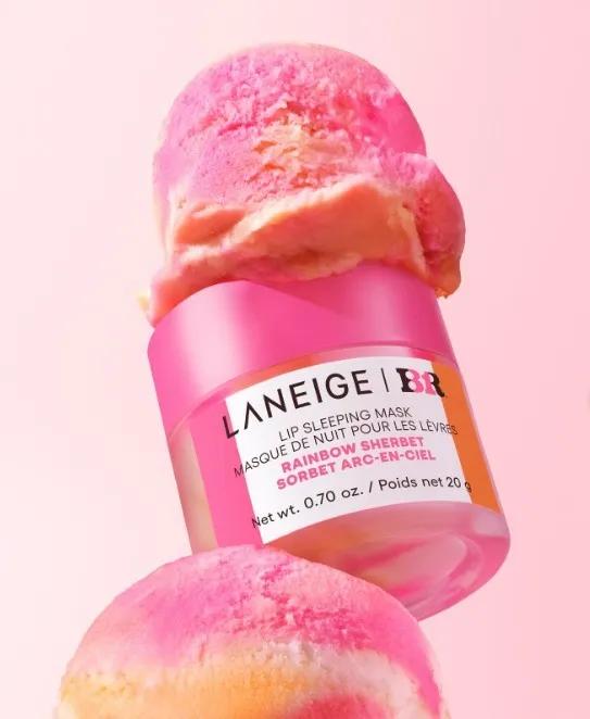 [미국 한정판]세포라 라네즈 립 슬리핑 마스크 립밤 LANEIGE 베스킨라빈스 레인보우 샤베트 타로 말차 마차 신상, 20g