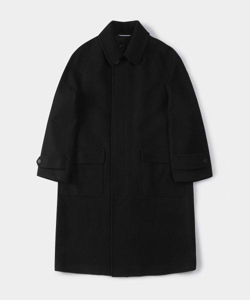 울 발마칸 코트 BLACK