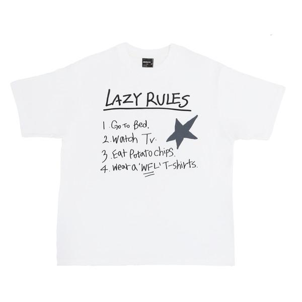 LAZY RULES T ( WHITE )