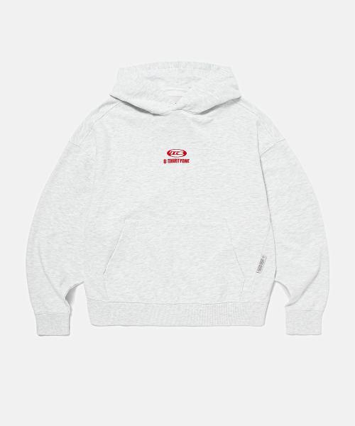DTO Embroidered Pigment Hoodie (MELANGE GREY)