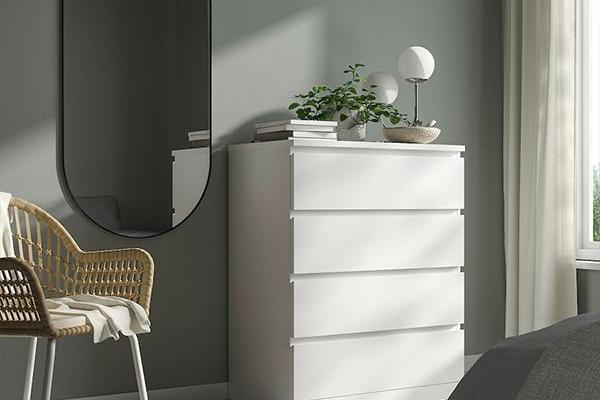 MALM 4칸 서랍장 80x100