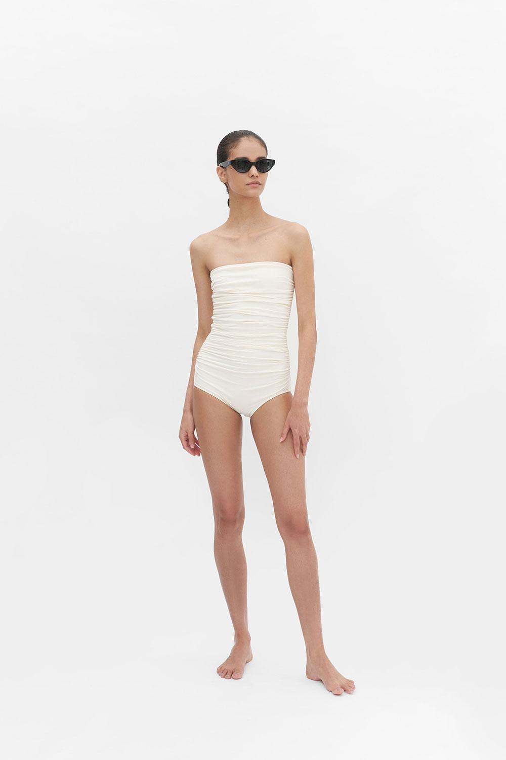 [4차 리오더 완료] CREME ROSIE SIMPLE SWIMSUIT