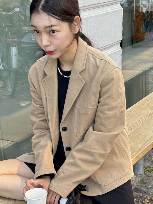 프레데릭 포켓 테일러드 자켓 (Pink/Beige)