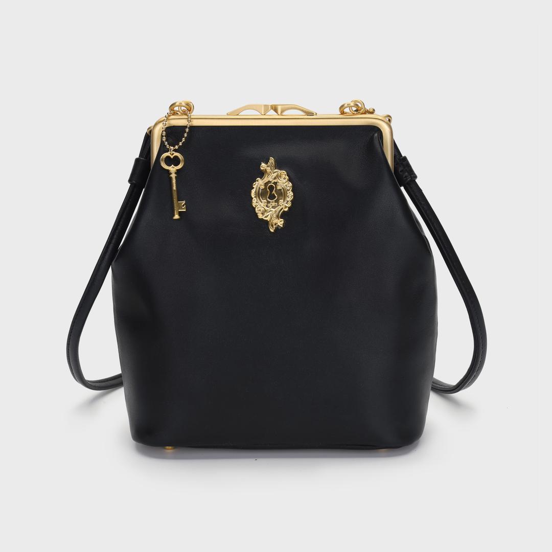 Bella frame bag black gold