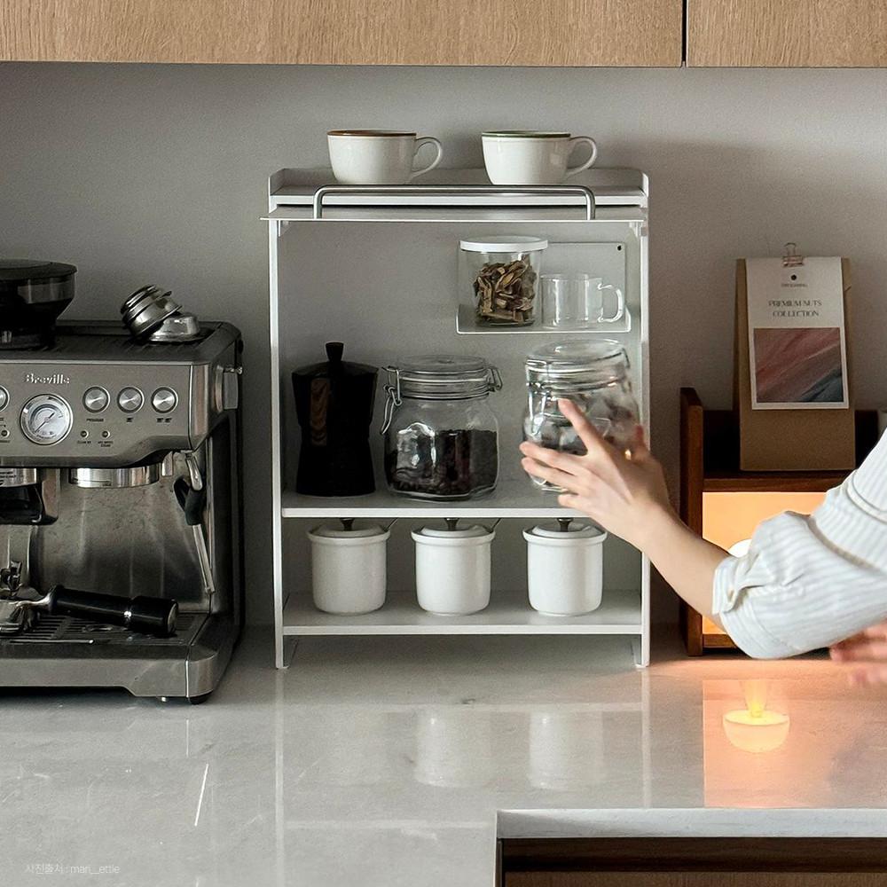 샤토에르 슬라이딩 도어 양념통정리대 컵정리대 영양제정리대