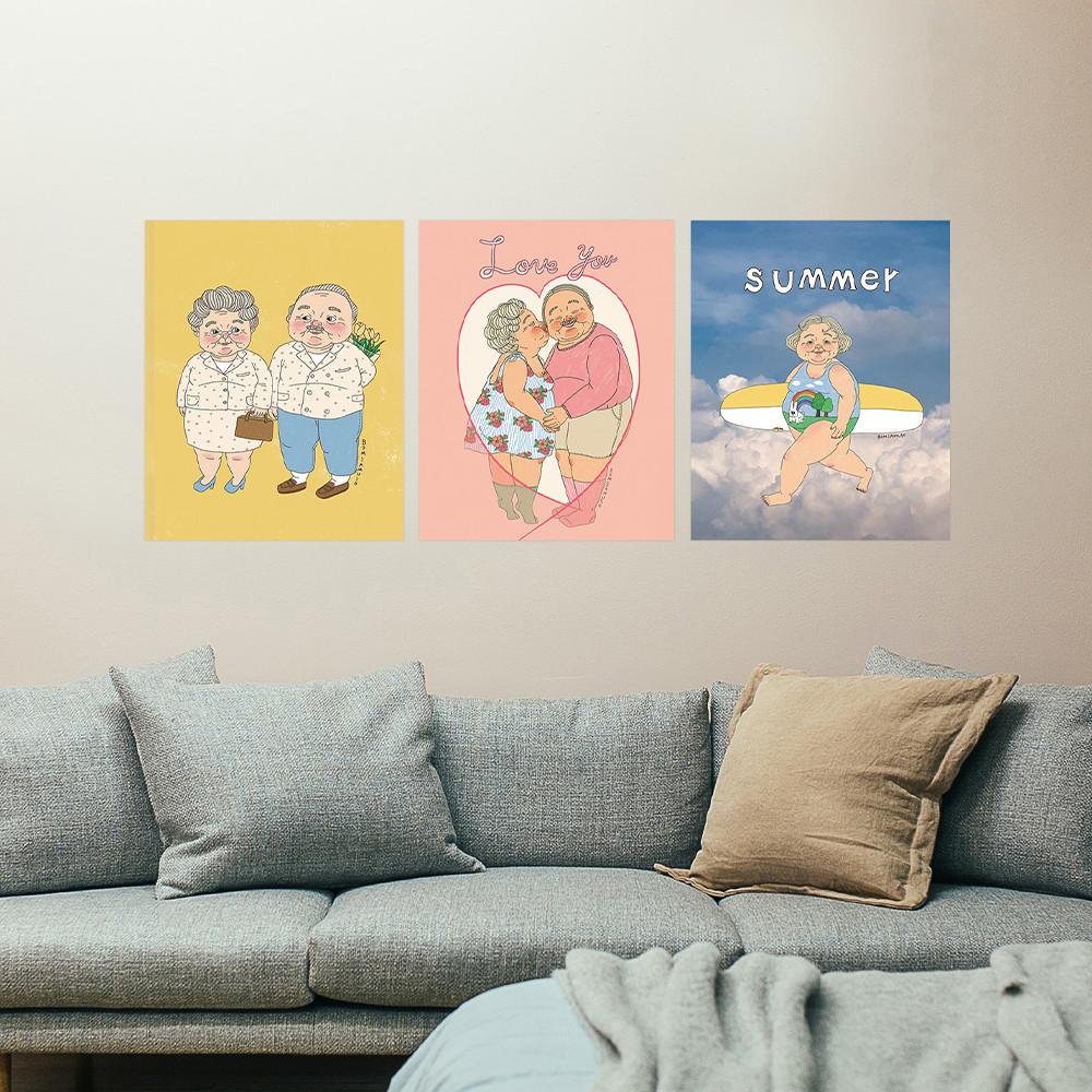 봄사무소 작가 공기 정화 항균 탈취 인테리어 소품 작가 포스터