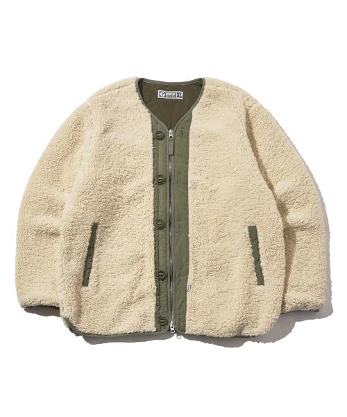 노카라 플리스 자켓 베이지