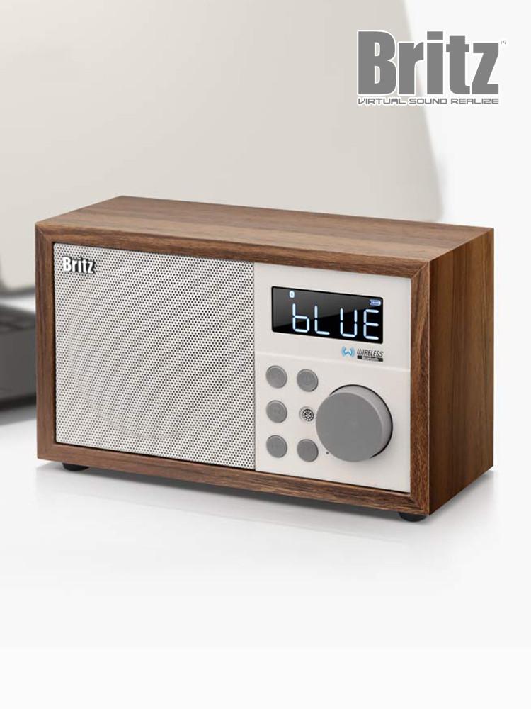 브리츠 BZ-S1 레트로 올인원 아날로그 블루투스 라디오 스피커 : 브리츠스토어