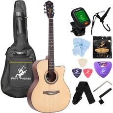 스위프트홀스 OM 컷어웨이 바디 입문용 통기타 + 구성품 10종