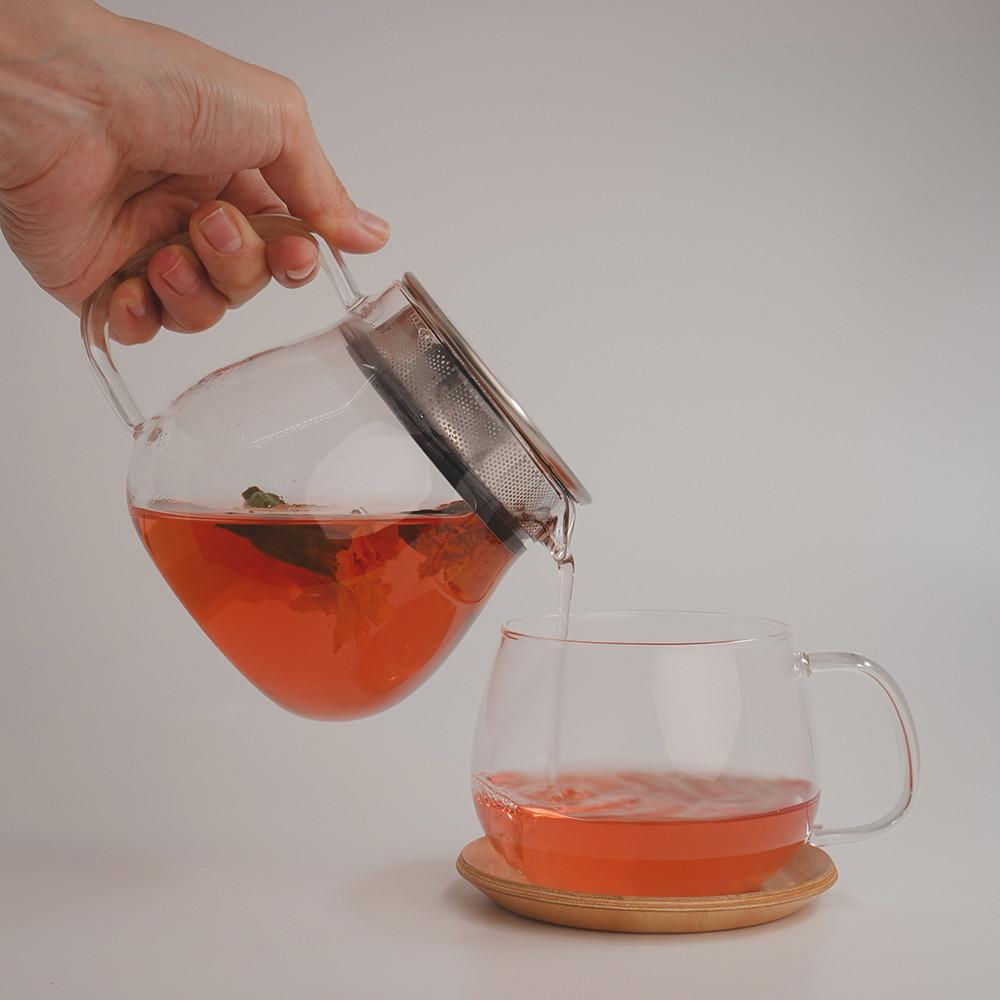 킨토티팟 유니티 내열유리 차주전자 티메이커 차우리는 포트 아기 보리차 우리기 460ml 우려내기 : 니치MALL