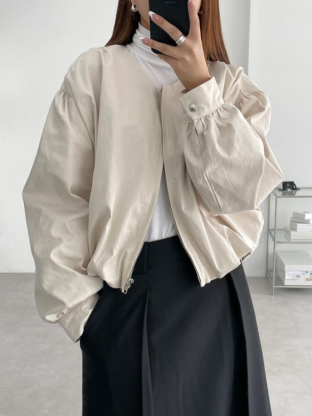 cotton shirring jumper (2color)