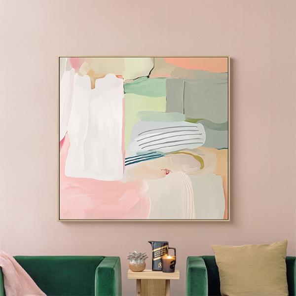 리츠센 핑크블라썸 40cm x 40cm 집들이선물 인테리어 캔버스액자