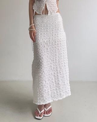 coushion wrinkle skirt (2color)