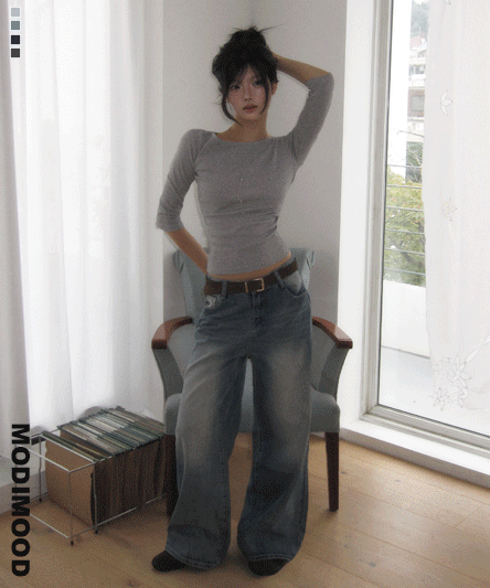 [핏보장/모델극찬🖤] 너디 캣브러쉬 워싱 와이드 팬츠-4color