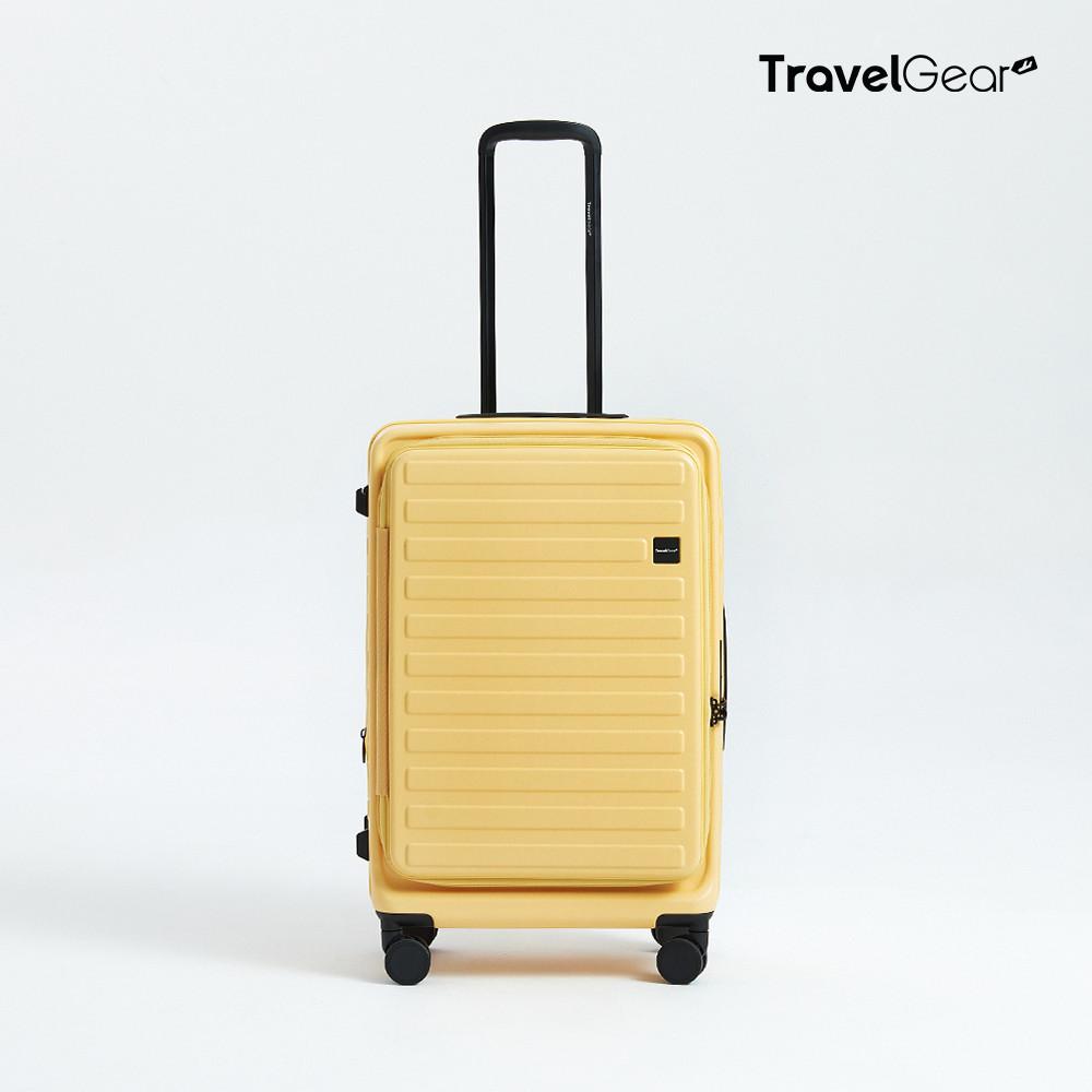 트래블기어 ZIP 압축 캐리어 26인치 여행용 캐리어 머스타드