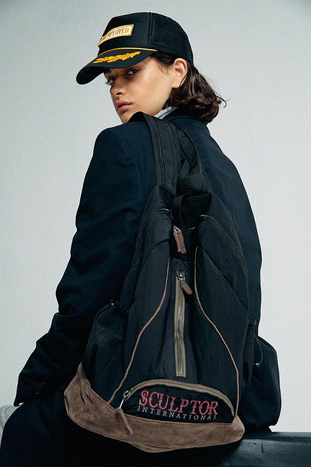 Oldschool Slouchy Backpack Black
