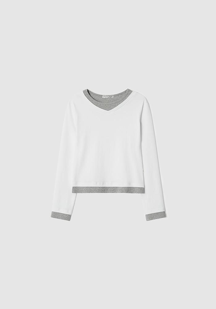 [1차 리오더] Layered tee (Ivory)