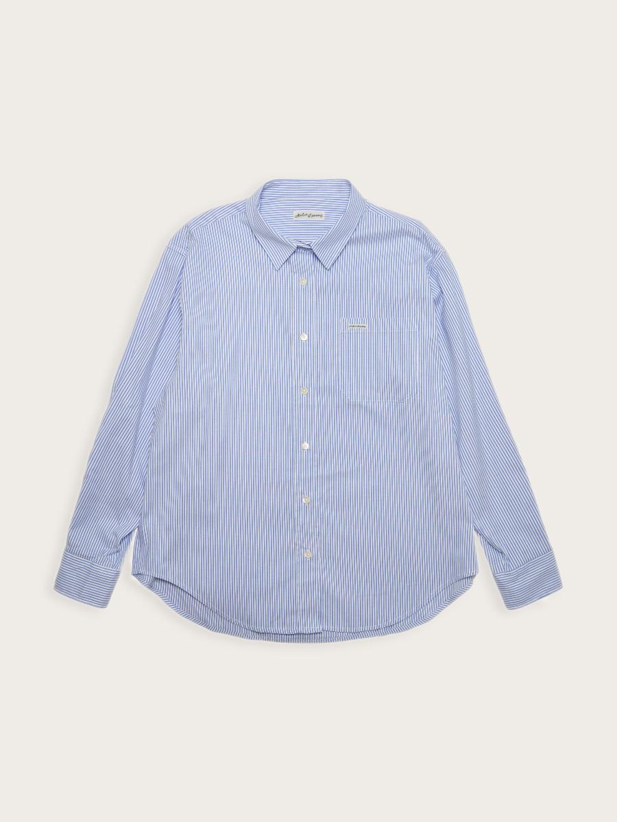 stripe shirt - blue