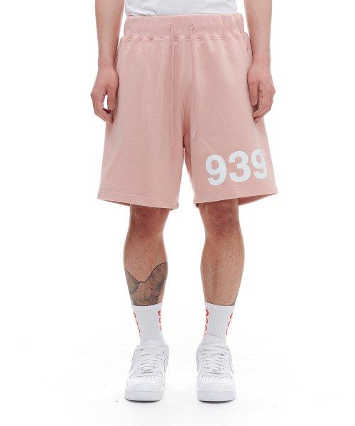 939 LOGO SWEAT SHORTS (PINK)