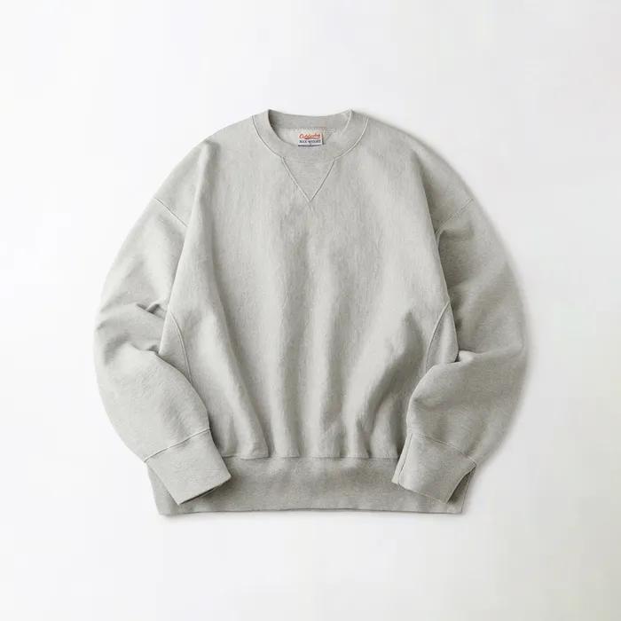 REVERSE HEAVY SWEAT_3%MELANGE GRAY
