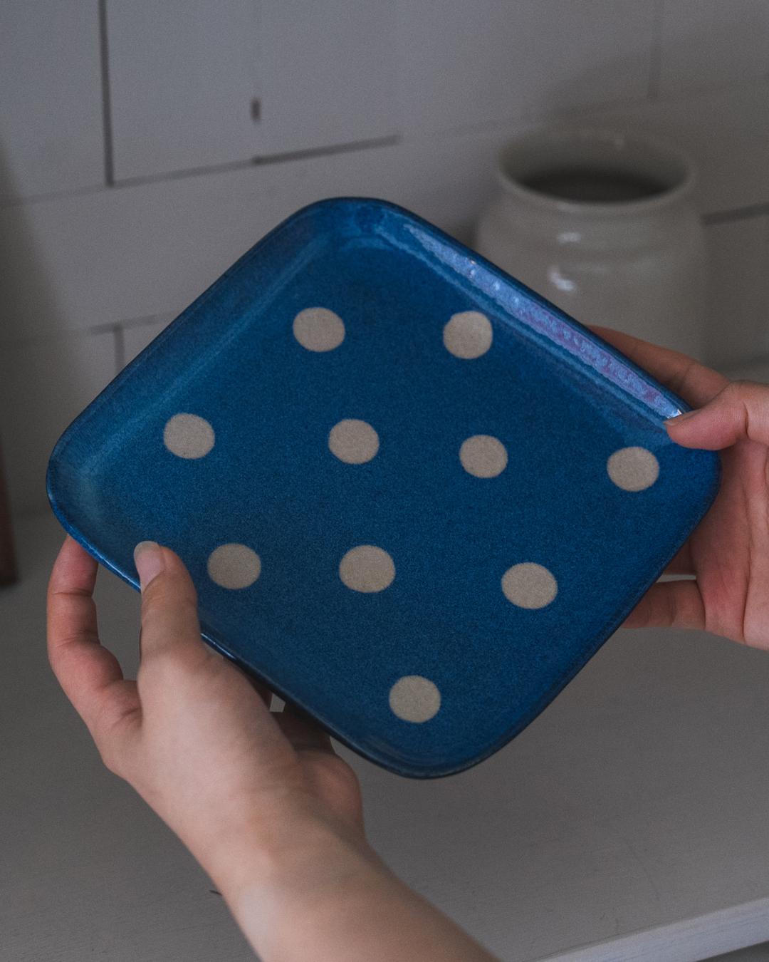 Midnight Dot Plate_2sizes