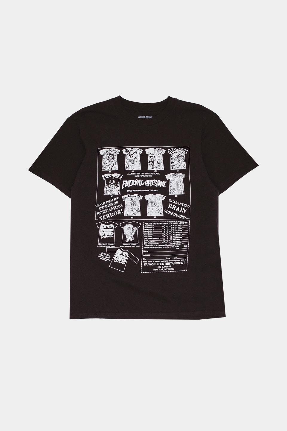 Fucking Awesome Gore Shriek Short Sleeve Tee / Black