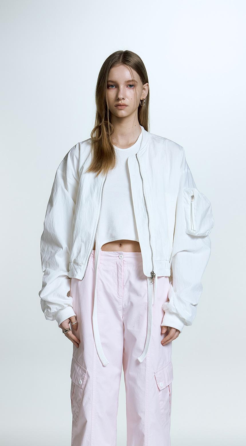 ZIPPER POCKET BOMBER JACKET
