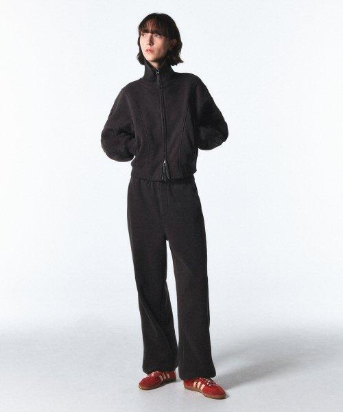 와이드 스웻팬츠_차콜 그레이