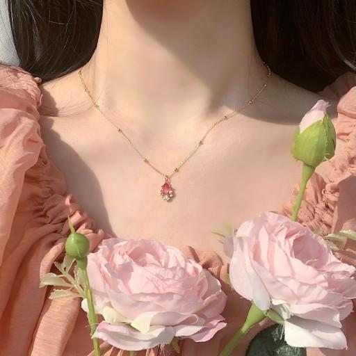 베스트셀러💖써지컬 물드는 수채꽃잎 여친선물 목걸이