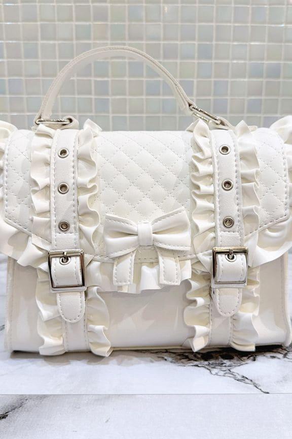 【Princess Melody】りぼん×フリルショルダーバッグ - ホワイト size-F-Ma*rs WebStore by LiLimPark