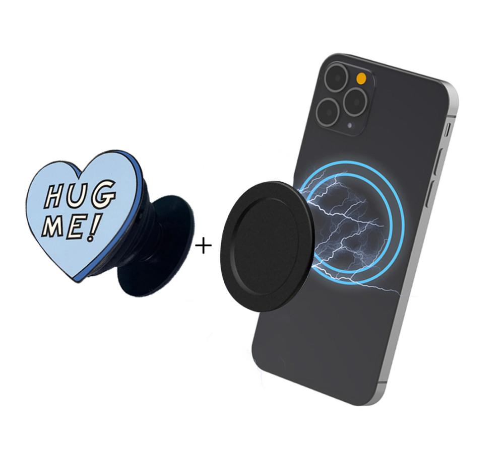 블랙 루다 맥세이프 디스크 원형 플레이트 자석 탈부착 핑거 그립 스마트톡