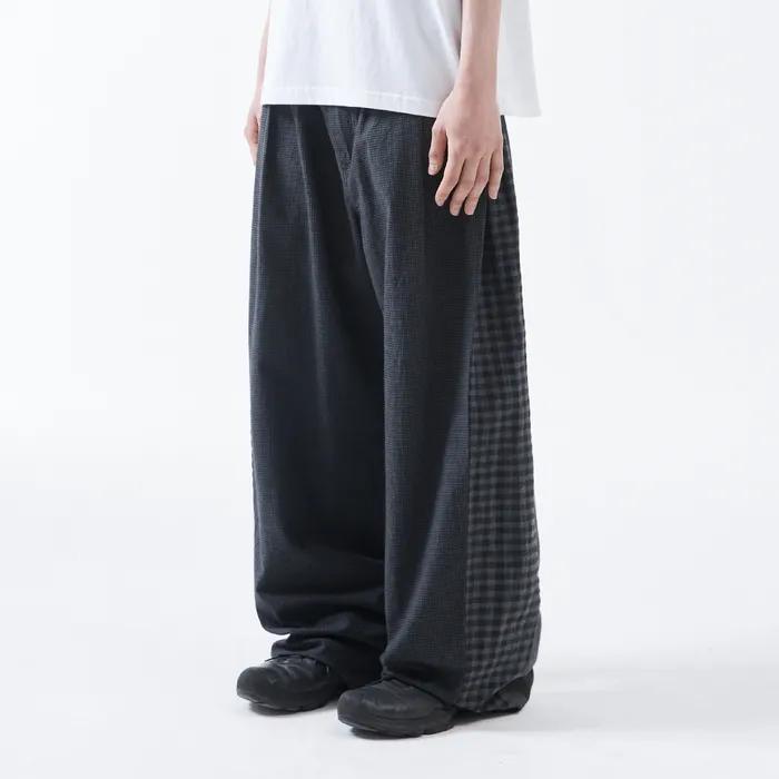 TCM starfish check pants (charcoal)
