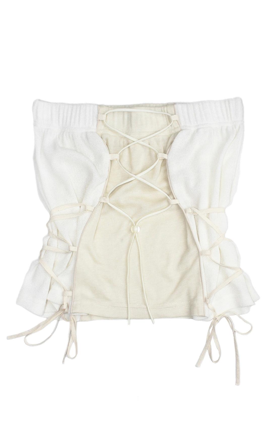Faery lace up top (Ivory)