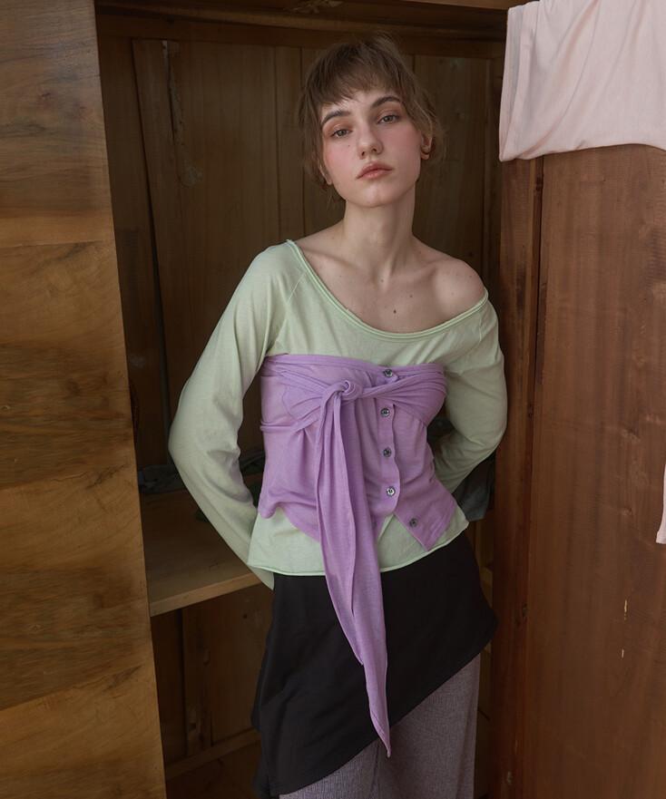 노티드 튜브 탑_4Color