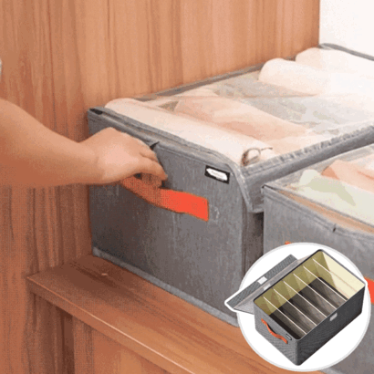 덮개형 옷 정리함