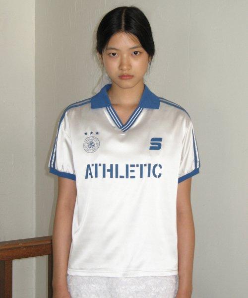 SPORTY TRACK HALF SLEEVE SHIRTS (BLUE)