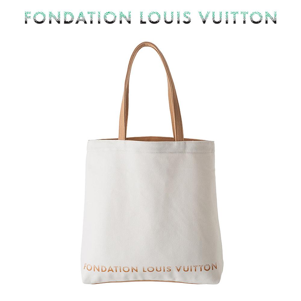 루이비통 파운데이션 캔버스 에코백 Louis Vuitton Fondation Canvas Tote White