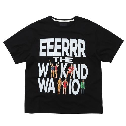 Weekend Warrior People Artwork T-shirt Black