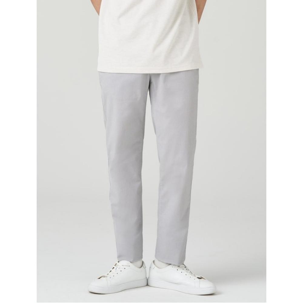 [빈폴멘] 매직 써커 패턴 슬림핏 팬츠 - 라이트 그레이 (BC3321C612)