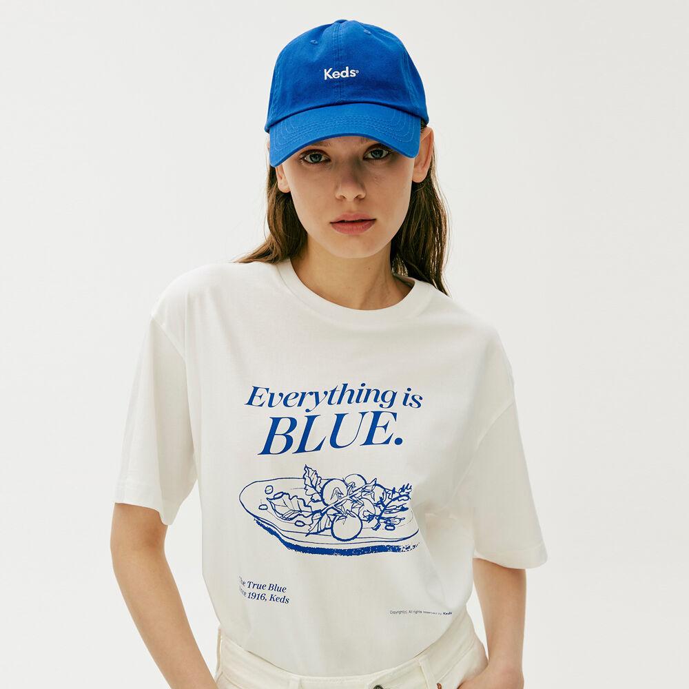 Keds Every Blue 그래픽 반팔 티셔츠_KD2RSF2101F_OWH